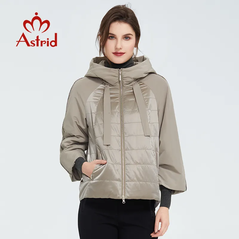 Femmes Down Parkas Astrid printemps manteau femmes Outwear tendance veste courte mode décontractée femme haute qualité chaud mince coton ZM8601 221124