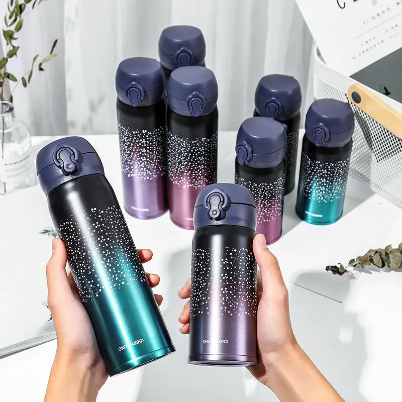 350-500ml Stainless Steel Water Bottle - Double Wall Vacuum Insulated ...