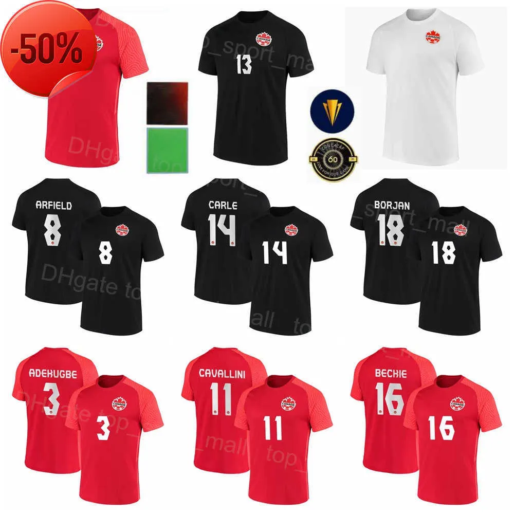 National Team Canada Soccer Jersey 22 23 World Cup 13 HUTCHINSON 17