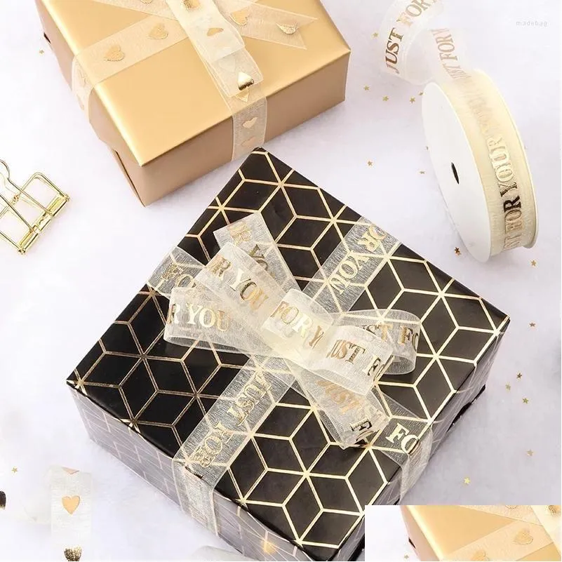 Christmas Decorations Christmas Decorations Satin Ribbon Wholesale Gift Wrap Decoration Handmade Diy Roll Cloth Drop Delivery Home G Dhj9N