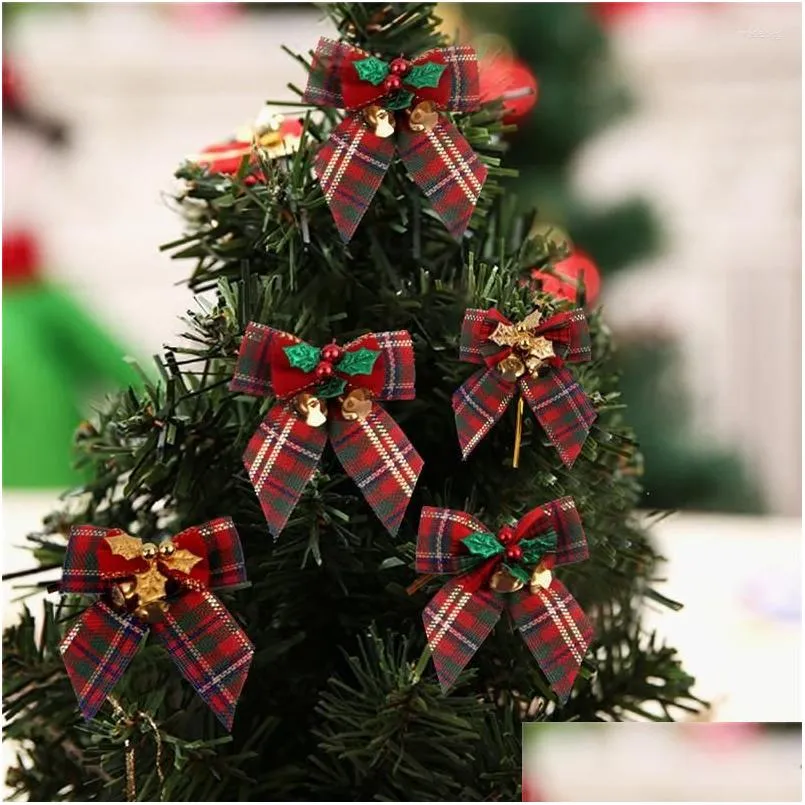 Christmas Decorations Christmas Decorations 10/20Pcs Ornaments Tree Bow Bells Creative Gift Box Decoration Home Navidad Year 2022 Gi Dhkuo