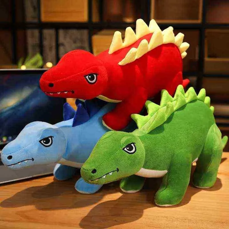 Simulato 305080 cm Incredibile stegosauro peluche Bellissimo dinosauro bambole cuscino imbottito morbido per ldren ragazzi compleanno decorazioni regali J220729