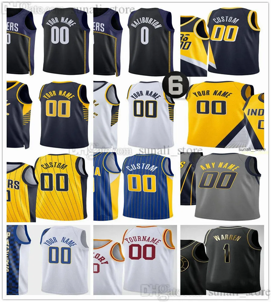 2022-23 City Navy Printed Basketball Tyrese 0 Haliburton Jerseys Bennedict 00 Mathurin Buddy 24 Hield Myles 33 Turner Daniel 27 Theis T.J. 9 McConnell Chris 3 Duarte