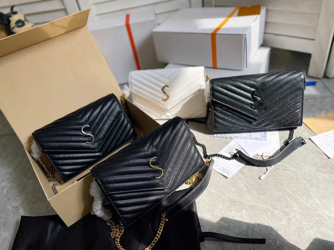 Wo kuvertväska med lådan kaviar kohud slitstarka och hållbara axelväska handväska påsar modeväskor