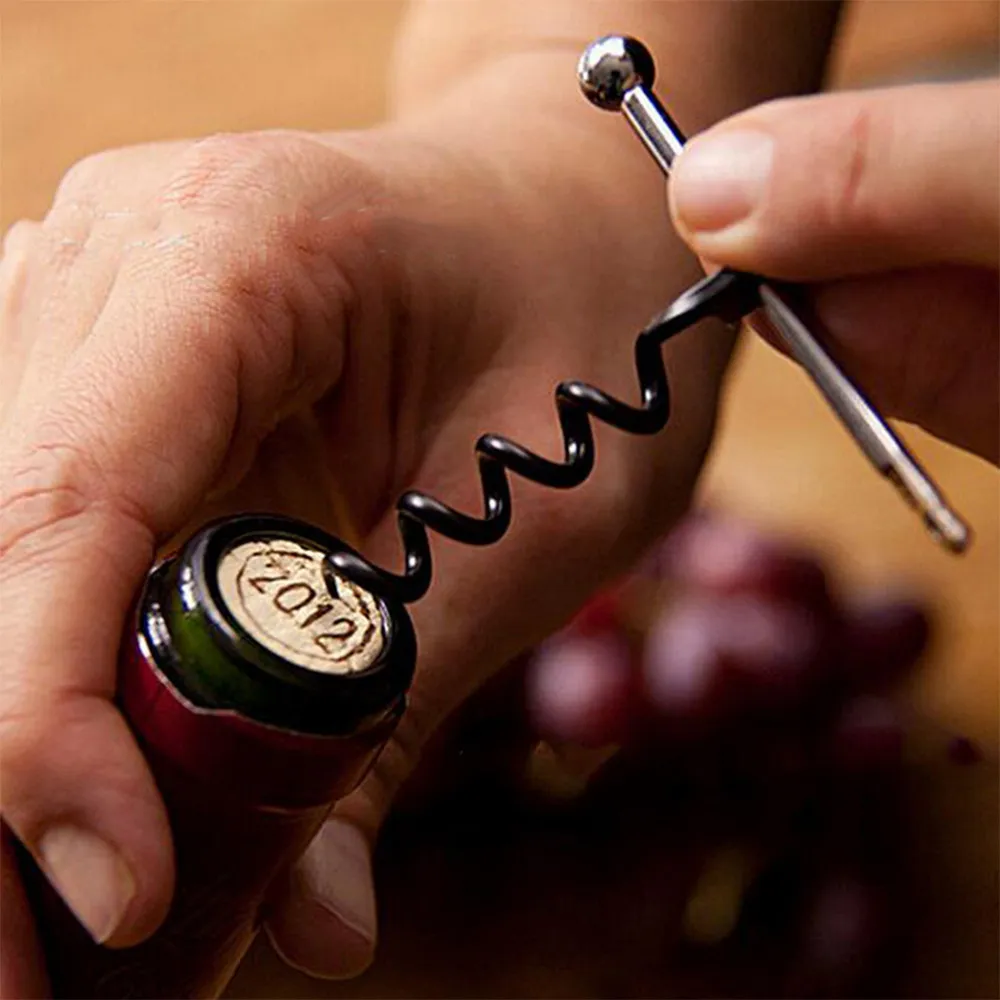 Mini Wine Opener Multifunktionellt rostfritt stålöppnare Withs Ring Keychain Red Wines Openers Picnic Kitchen Tools DH985