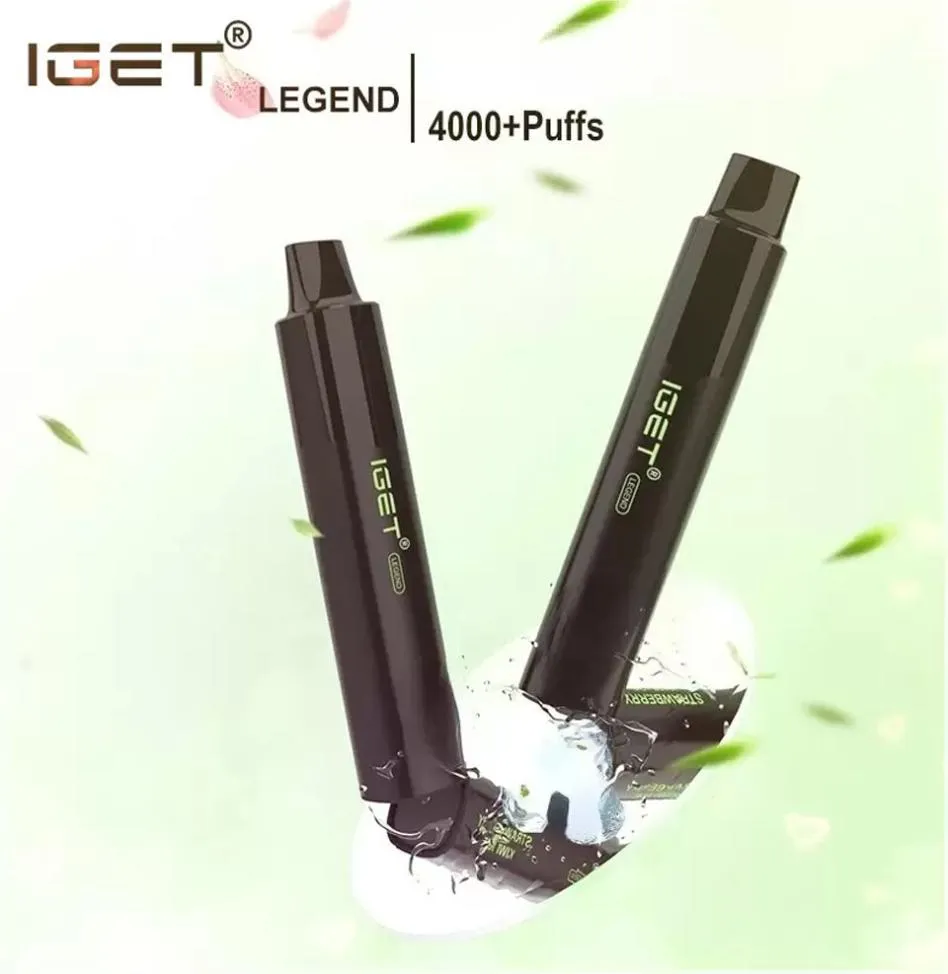 정통 IGET 전설 일회용 E 담배 POD 장치 키트 4000 퍼프 강력한 배터리 12ml 미리 채워진 카트리지 vape 펜 Origina4321129