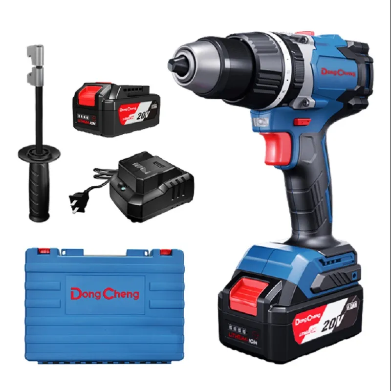 Dongcheng High Torque 120N.m Double Speed Hammer Drill Cordless Impact Drill