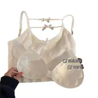 Women's Tanks & Camis Fashion Cute Top Women Solid White See Through V Neck Square Tank Crop Tops Womens Party Clubwear