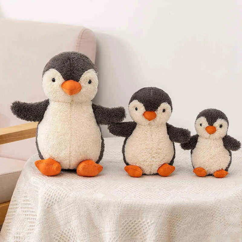 1PC 162130 cm Kawaii Penguin Pluszowe zabawki nadziewane miękkie lalki dla zwierząt piękne lalki pingwina na ldren dziewczynki prezenty urodzinowe J220729