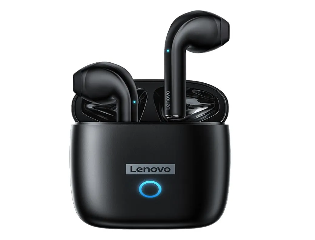 Lenovo LP50 TWS Bluetooth Earphones 9D Stereo Waterproof Silicone Tr￥dl￶sa h￶rlurar f￶r iPhone 13 Xiaomi Earbuds med MIC8225873