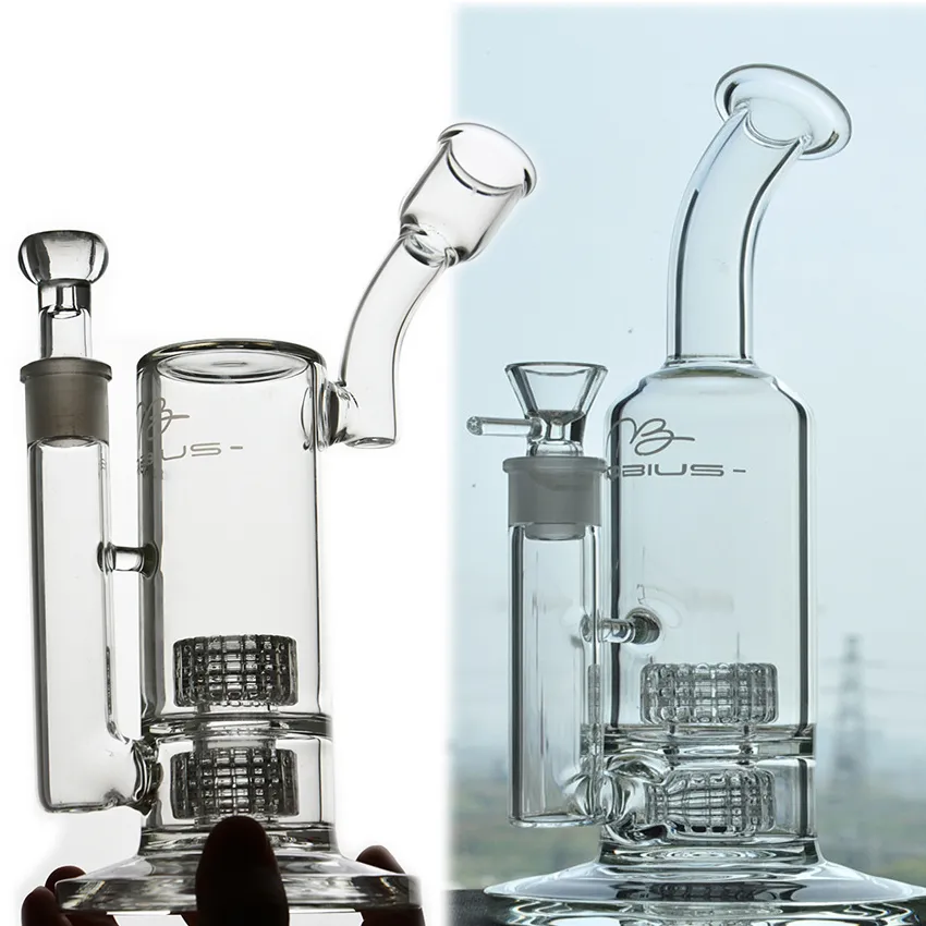 Nargile su bongs mobius stereo matris perc baş rigs gözlükleri bong duman boruları geri dönüştürücü yağ teçhizatı su borusu