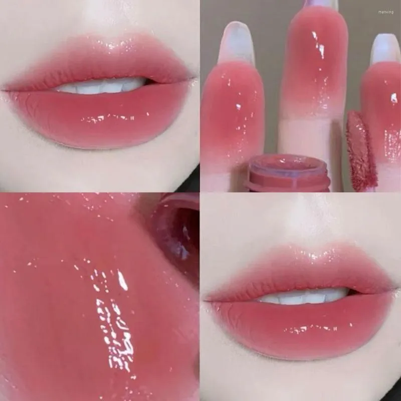 립글로스 거울 워터 핑크 맑은 튜브 액체 립스틱 세트 투명 방수 광택 붉은 색조 여성 메이크업 코스틱 3G