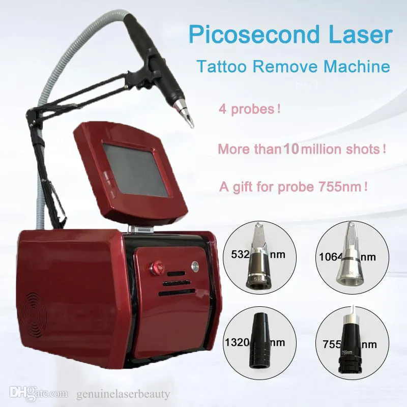 Nd yag laser pico para la venta máquina de eliminación de tatuajes picosegundo portátil q interruptor máquinas de rejuvenecimiento de la piel
