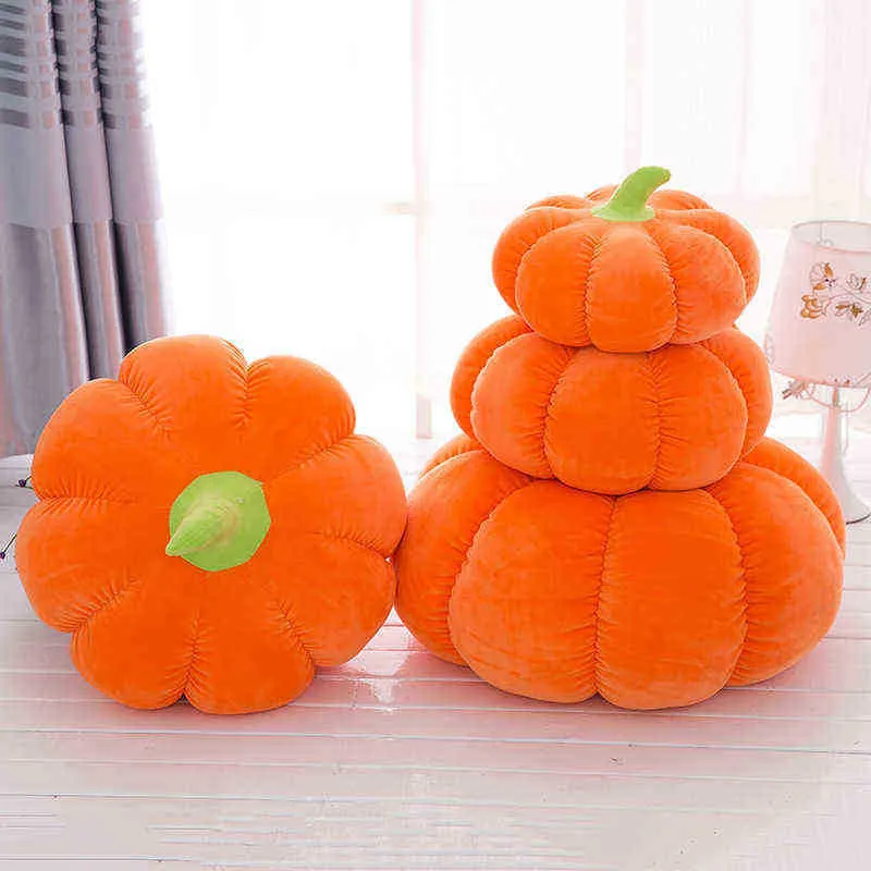 Citrouille Jouets Mignon Oreiller Doux Décoration Ménage Sommeil Pause Déjeuner Oreiller Société ldren Jouets Cadeau De Noël Halloween J220729