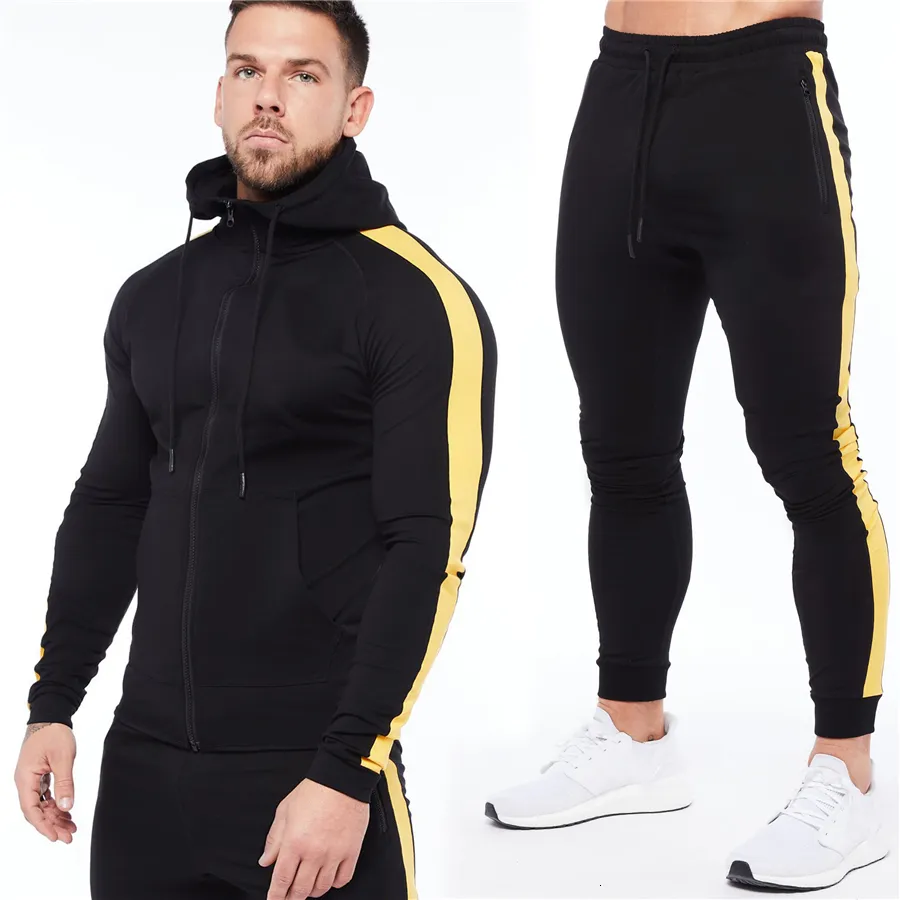 Men's hooded tracksuit set sale
