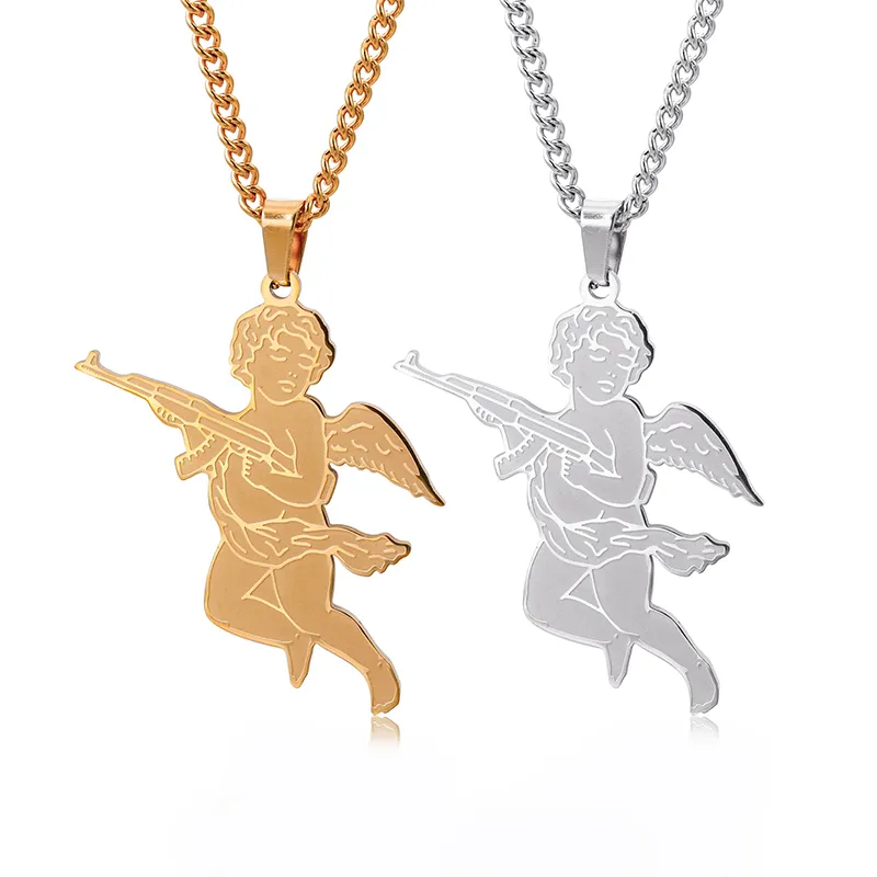 Personalized guardian angel necklace best sale