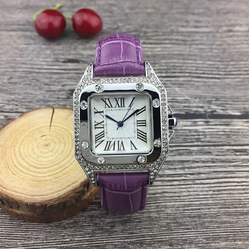 Women Watches Disque Disque Gold/Prata Stainless Aço Quartz Lady Watch With Diamond Elegant Wristwatch Montre de Luxe