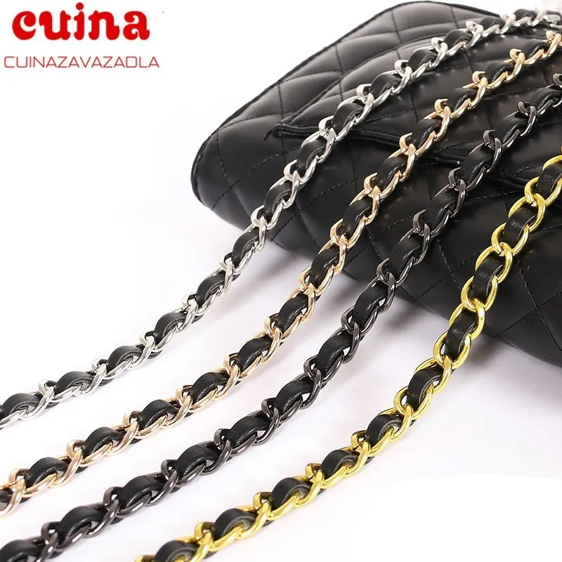 Bag Parts Accessories Diy Women Metal s Strap Chain Stainless Steel Belt For Crossbody Girl Detachable Shoulder Handbag 221124