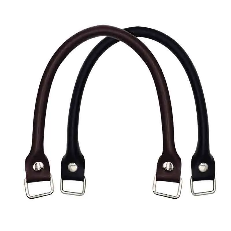 Accessori per parti di borse Cinghie in pelle Cinture Sostituzione fai da te Borsa per borsa Maniglia Accessorio PU Caffè Nero Rotondo fatto a mano 221124