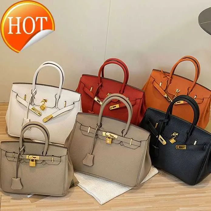 Luxe designer handtassen 2023 NIEUW FASOM LEDER HOOG HOOG SEXTUUR LYCHEE PATROON Grote capaciteit enkele schouder messenger Tote Bags Factory Directe verkoop