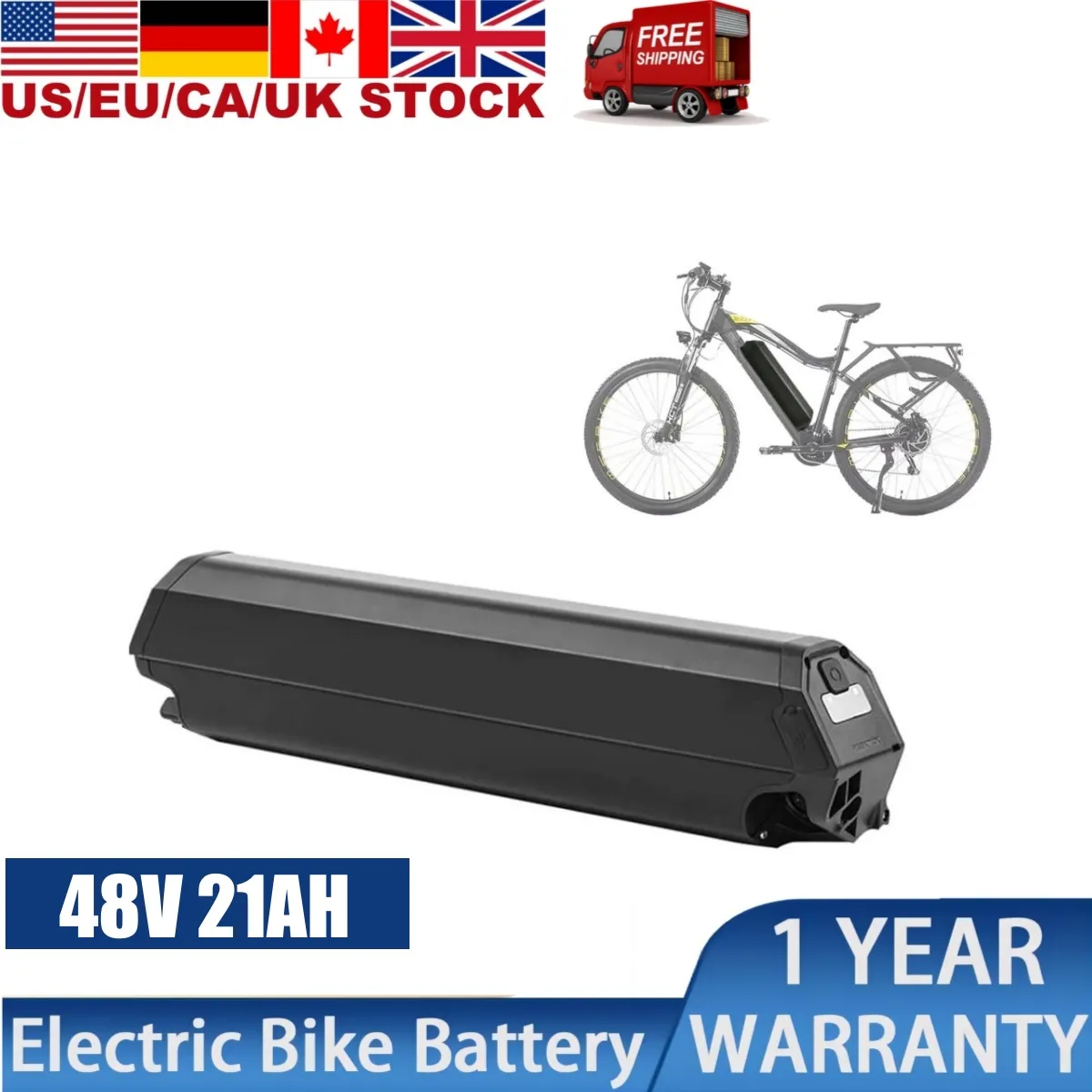 REENTIE Dorado Max e-Bike Battery 48 V 21Ah Ebike-batterijen voor 1000W 750W 500W elektrische fiets geïntegreerde buis Batteria 48V 17.5Ah NCM Moskou Elektrische fiets Akku Akku