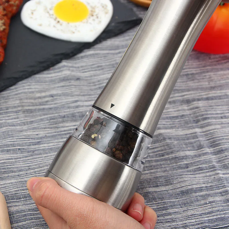 Stainless Steel Salt and Pepper Grinder Creative BBQ Tools Cooking Seasoning Herbs Kitchen Gadgets Mills Spice Pepper CPA4480