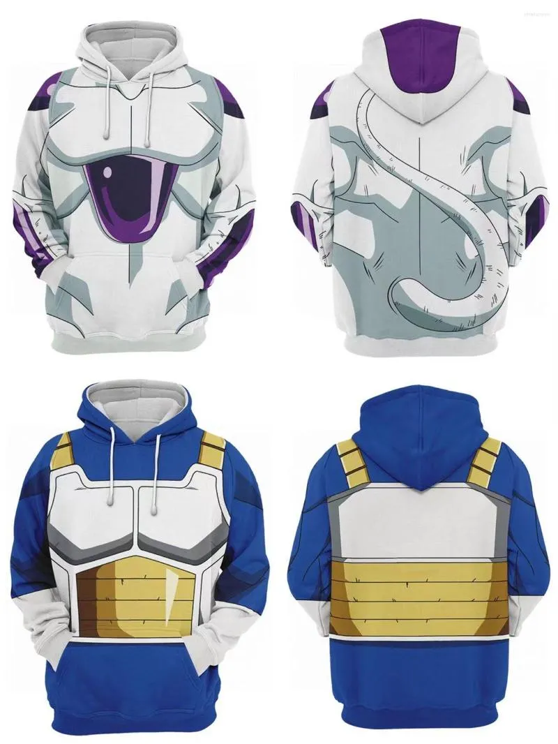 Felpe con cappuccio da uomo Vegeta IV Felpa con cappuccio Cosplay Felpa con cappuccio stampata in 3D Uomo Donna Casual Streetwear Pullover