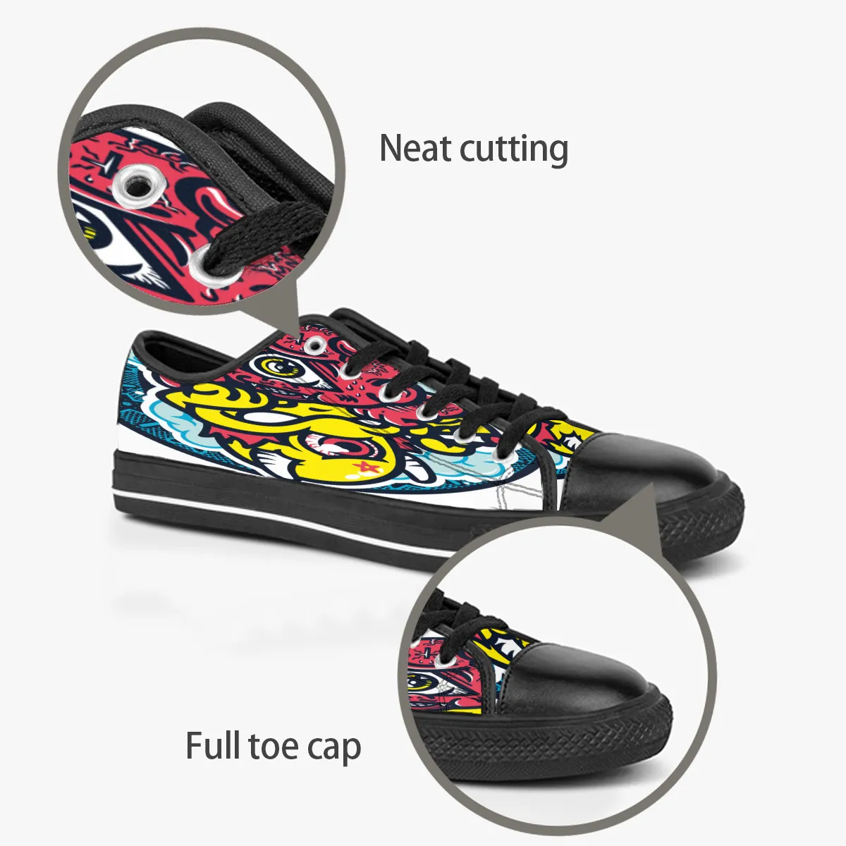Aangepaste schoenen klassiek canvas low gesneden skateboard casual drievoudige zwarte acceptatie aanpassing UV printen lage heren dames sport sneakers ademende kleur 798