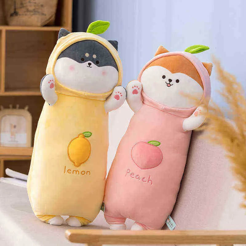 1PC 65 cm Piękne pluszowe długie zabawki Shiba Inu Pies Pchane Soft Animal Dog Philow Sleeping Toys for Ldren Girls Prezenty urodzinowe J220729