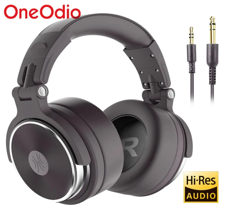 Oneodio pro50 stereo headphones with professional studio wire dj headset with microphone over ear monitor low earphones8963459