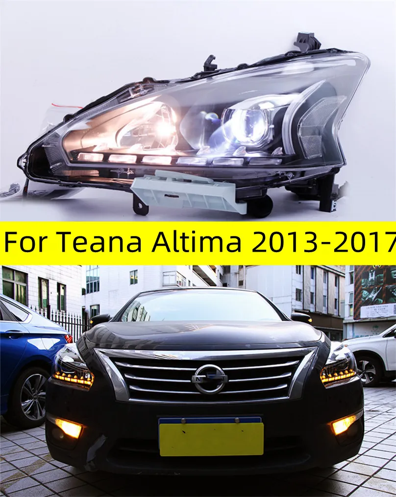 المصابيح الأمامية لتصميم السيارات لنيسان تينا ألتيما LED المصباح الأمامي 20 13-20 17 DRL HID HEAD LAMP ANGEL ANGEL