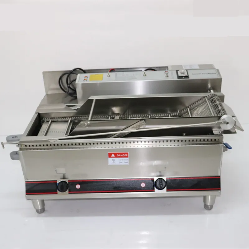 Trasformazione alimentare commerciale Digital Display Digital Gas Automatic Frying Machine