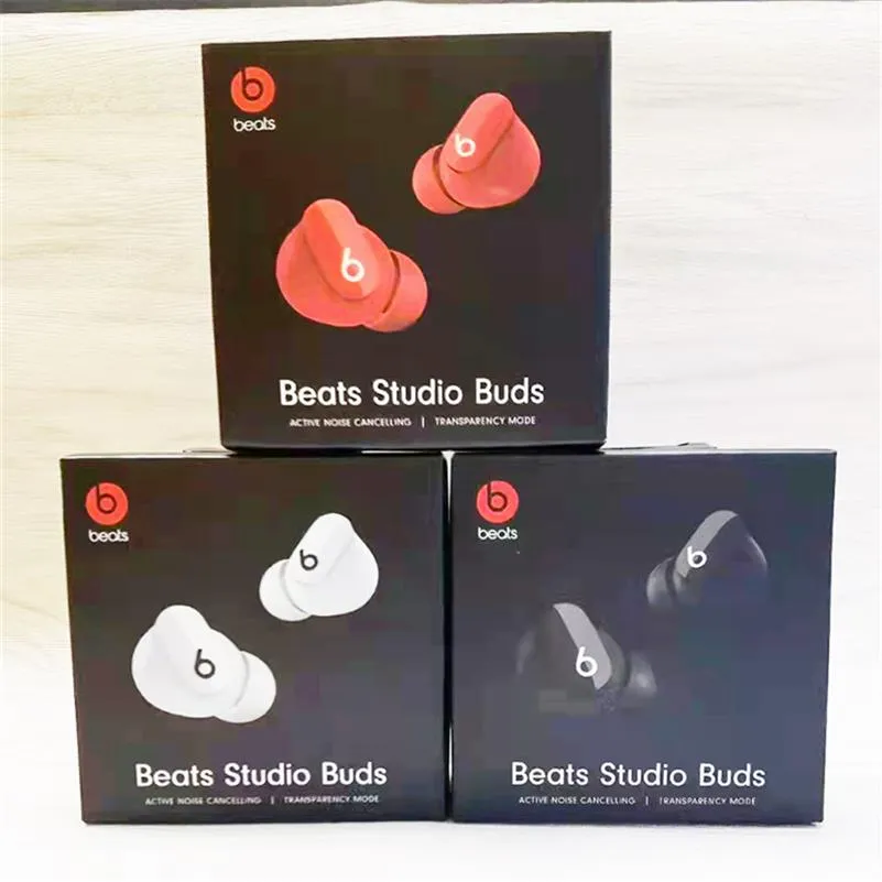 Beats Studio Buds Earphones Bluetooth 5 0 Wireless Headsets High Quality Stereo Sound Earphone Portable Sports Headphones in-ear E199Z