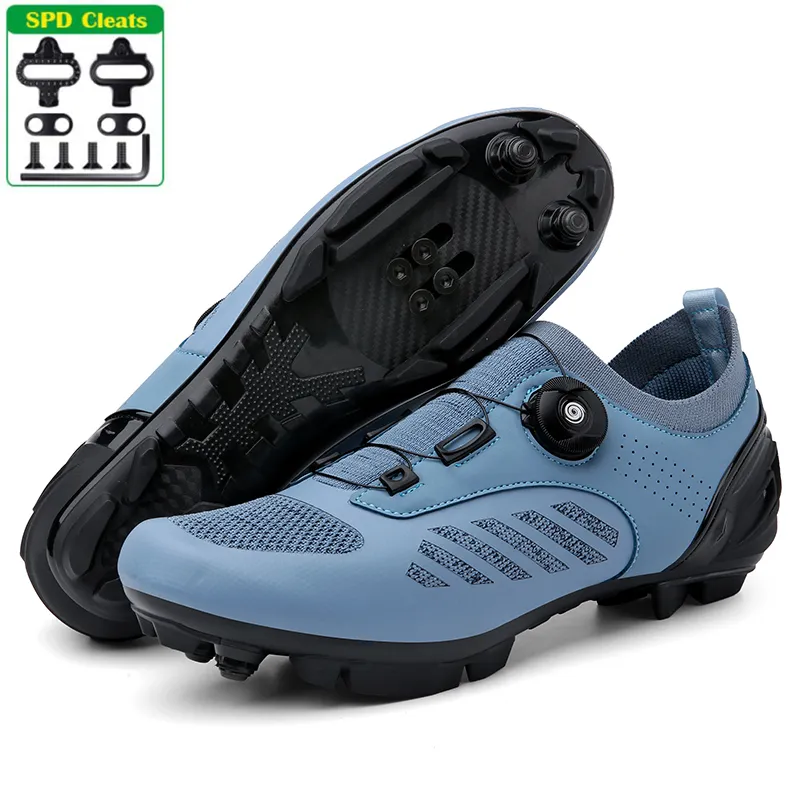 Dress Shoes MTB cycling shoes Sneaker blue Professional Bike Breathable Bicycle Racing SelfLocking Road Speed Sneakers 221125