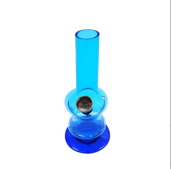Cross-border pipes 5.9inches sales of transparent tape base acrylic BONG plastic water pipe mini size portable smoking set