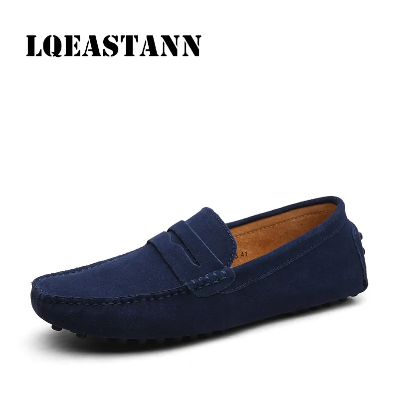 Dress Shoes Summer and autumn mens casual shoes high quality leather loafers moccasins flat lightweight driving 221124