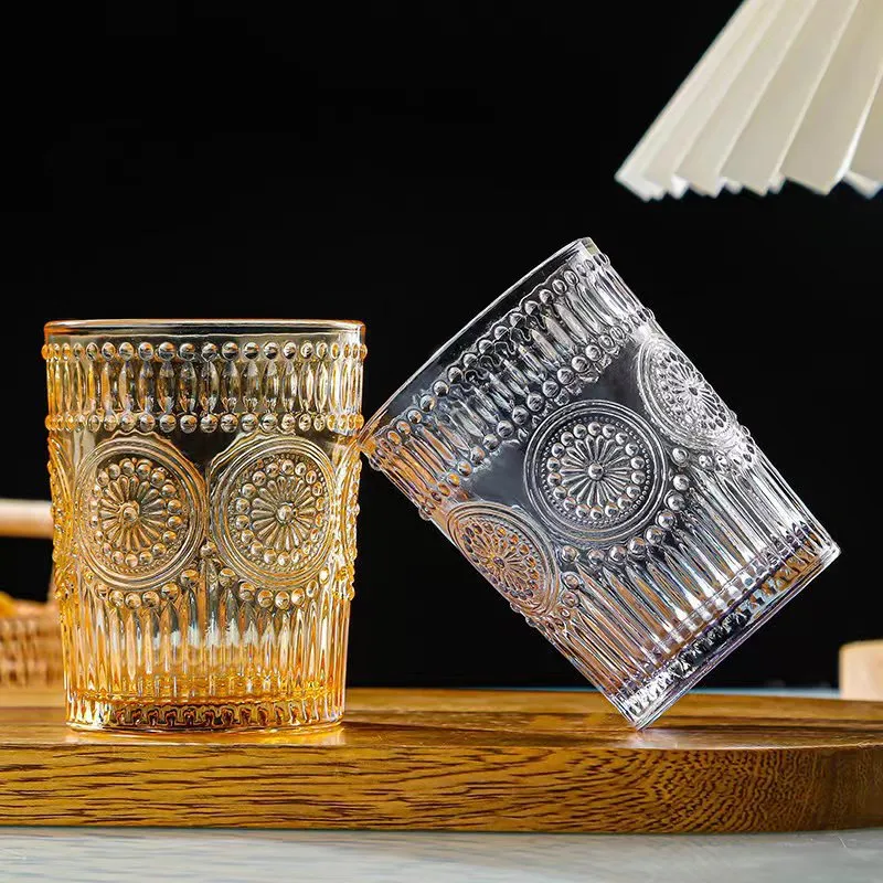 300ml Vintage Drinking Asda Glasses Romantic Water Asda Glasses