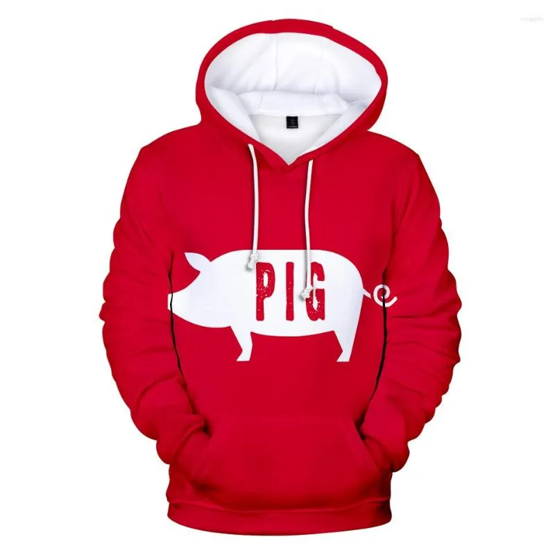 Herren Hoodies Lucky Pig Männer/Frauen 3D-Druck Kawaii Tops Sprint/Herbst/Winter Mode Sweatshirt Jungen/Mädchen Langarm Mäntel