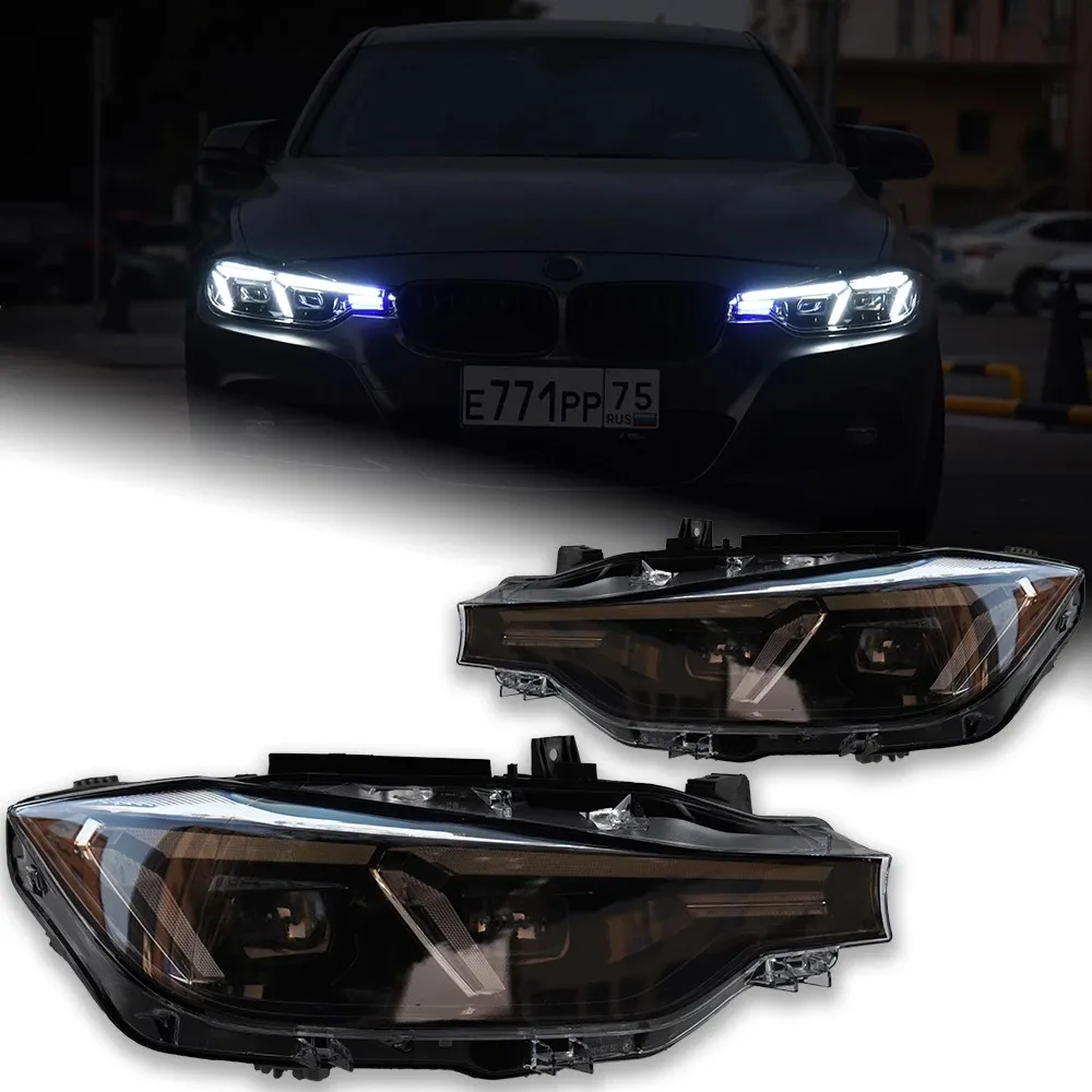 thumbnail image 2 of OEMASSIVE Black LED DRL Projector Headlights For BMW F30 3-Series Sedan (2012-2015) - F32 Style, Driver & Passenger Pair 2 of 6