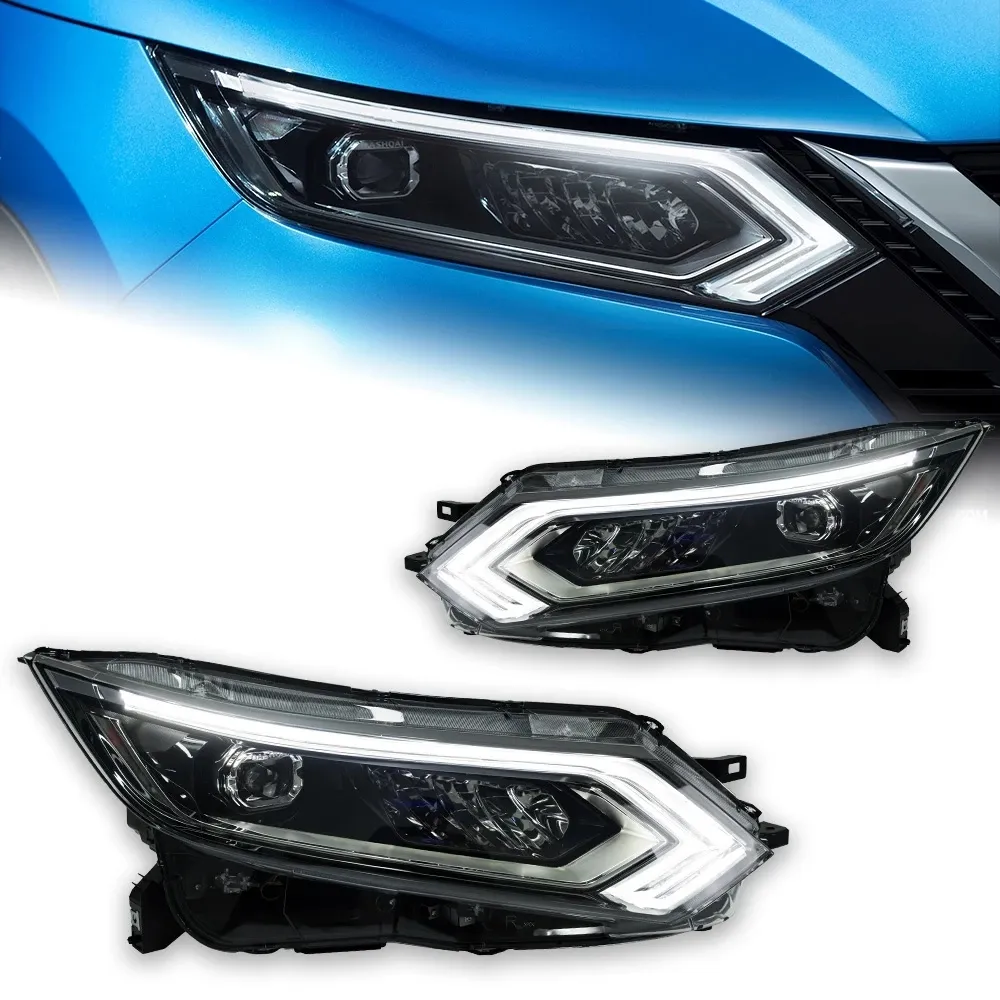 مصباح رأس تصميم للسيارات للمصابيح الأمامية Dualis 20 19-20 20 New Qashqai LED LED DRL LED LED Lens Auto Auto Auto Auto