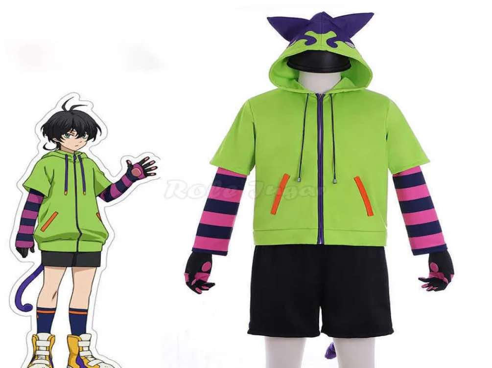 Anime SK8 The Infinity Miya Chinen Cosplay Costume Zipper Hoodie