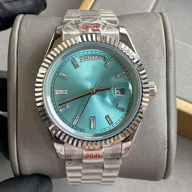 Designer men's watch with diamond blue dial 36mm/41mm women's watch date just high-quality automatic mechanical 2813 movement sapphire waterproof watch Montre De Luxe