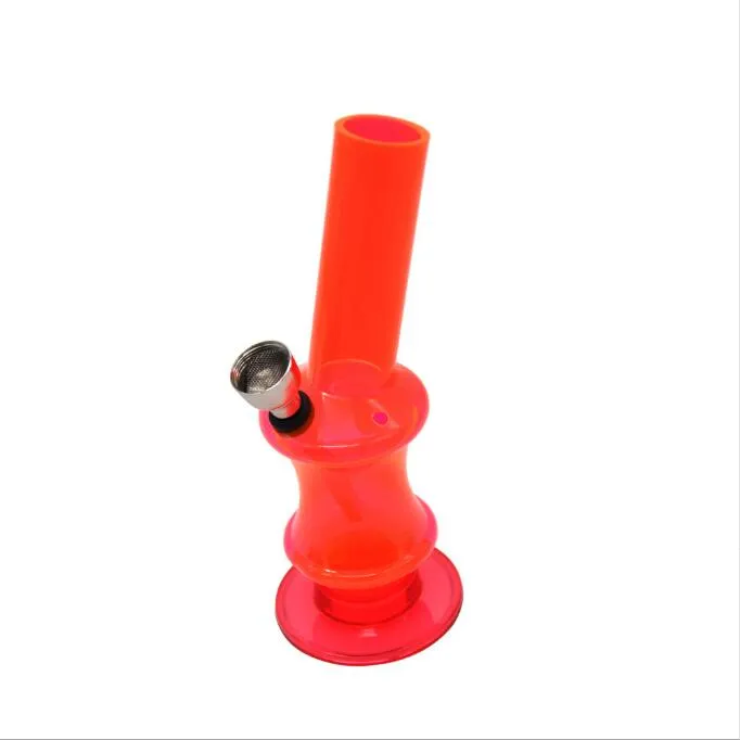 Cross-border pipes 5.9inches sales of transparent tape base acrylic BONG plastic water pipe mini size portable smoking set