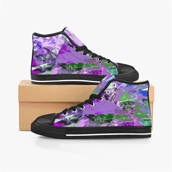 Mid top top canvas shoes