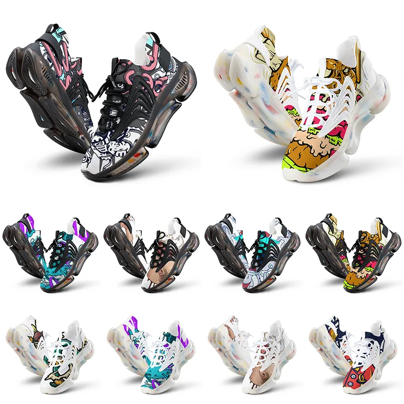 Femmes Custom Hommes Chaussures Artoon Animal Design bricol