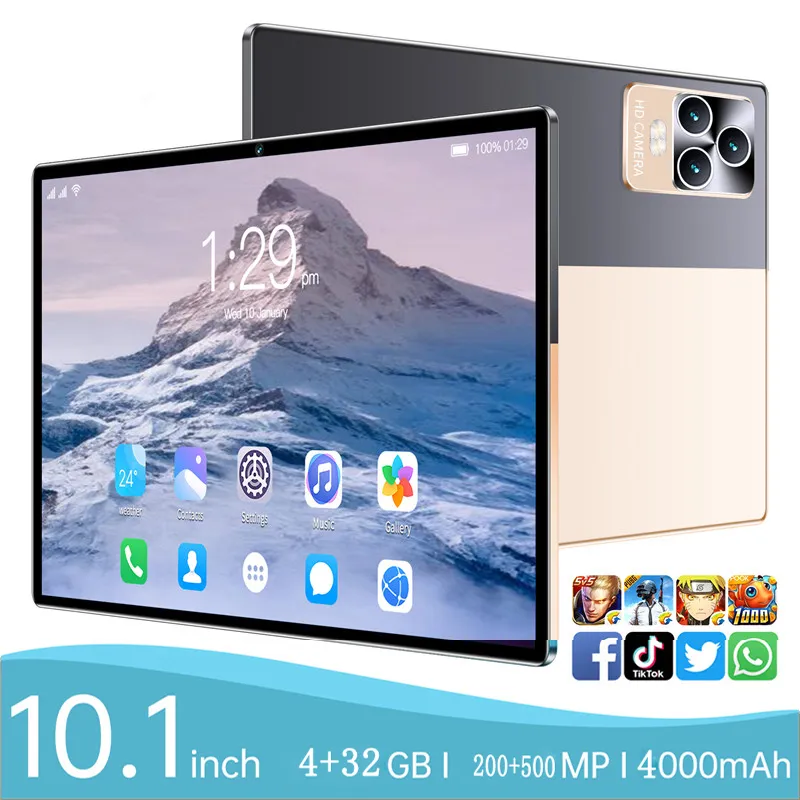 10,1 cala tablet PC P70 4 GB RAM 32 GB ROM 4000MAH 4G LTE Android OS 8.1 Octa rdzeń Wi -Fi Bluetooth Dual SIM Tablety