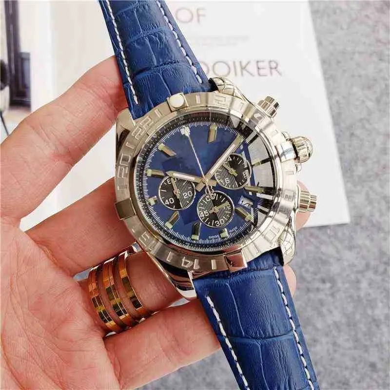 شاهد Chronograph AAAAA Luxury ES Designer for Men Style Mechanics Wristwatch Centennial منصة Six Breitlins Pin Fashion Mach
