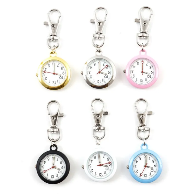 Party Holiday gifts Fashion Multicolor color Male and female key ring pocket watch Primary secondary school students' examination table LK372