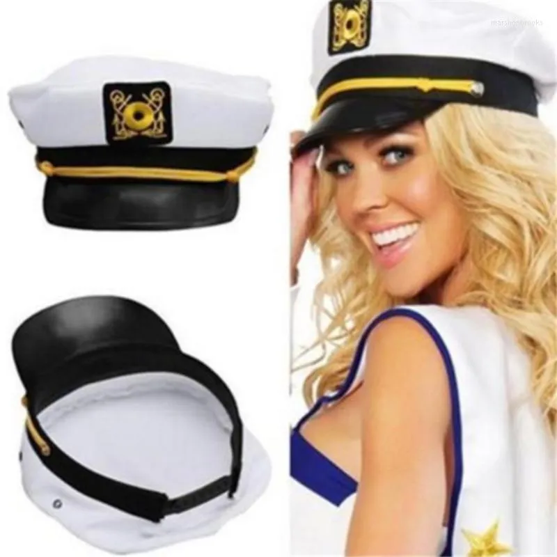 Berets Navy Marine Yacht Boat Ship Sailors Captain Military Cap Adult unisex Fancy Dress Supplies