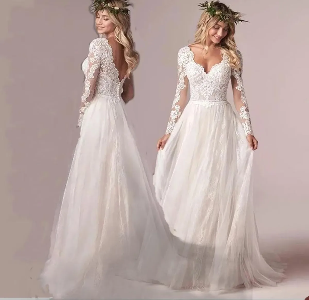 Элегантные свадебные платья A-Line